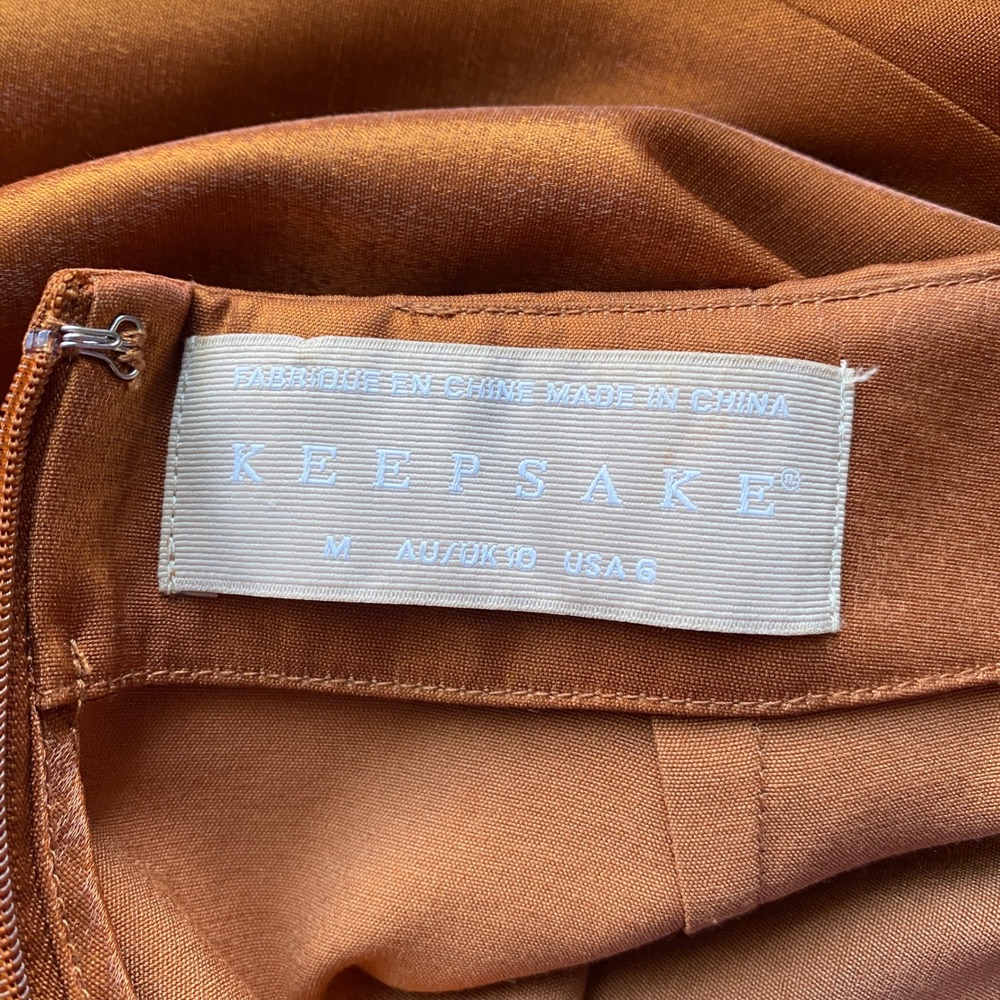 KEEPSAKE the Label Copper Halter Midi Dress - Picture 5 of 6